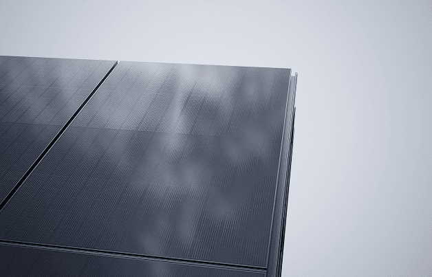 Effiziente Paneele mit PERC-Zellen erfassen Bodenlichtreflexion und erhöhen die Energieeffizienz auch bei diffusem Licht